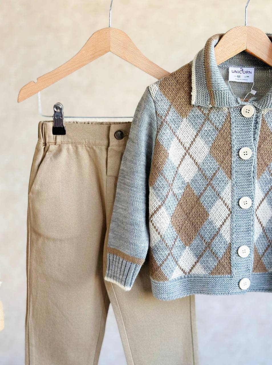 Triko+Canvas Pantalon set