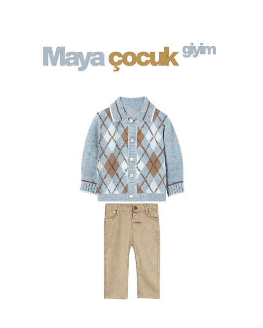 Triko+Canvas Pantalon set