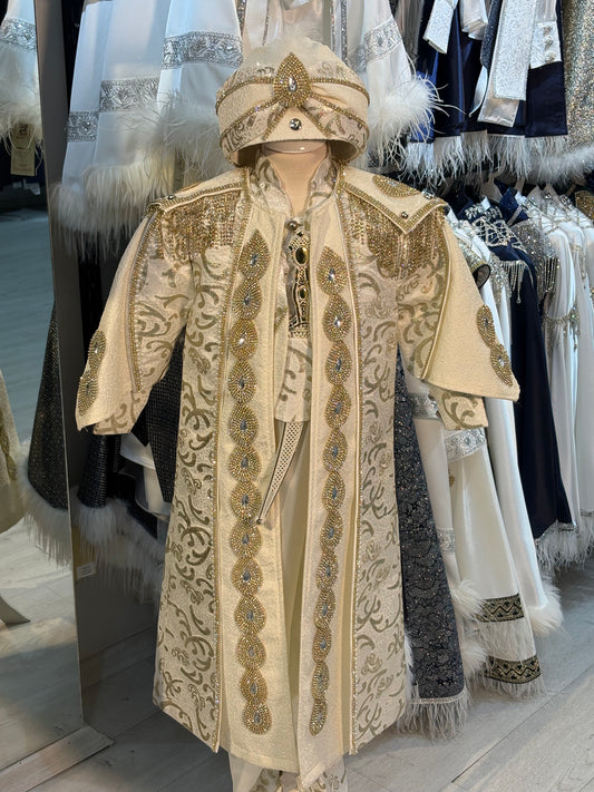 Maya Vintage Damla Gold Şehzade Sünnet Kıyafeti